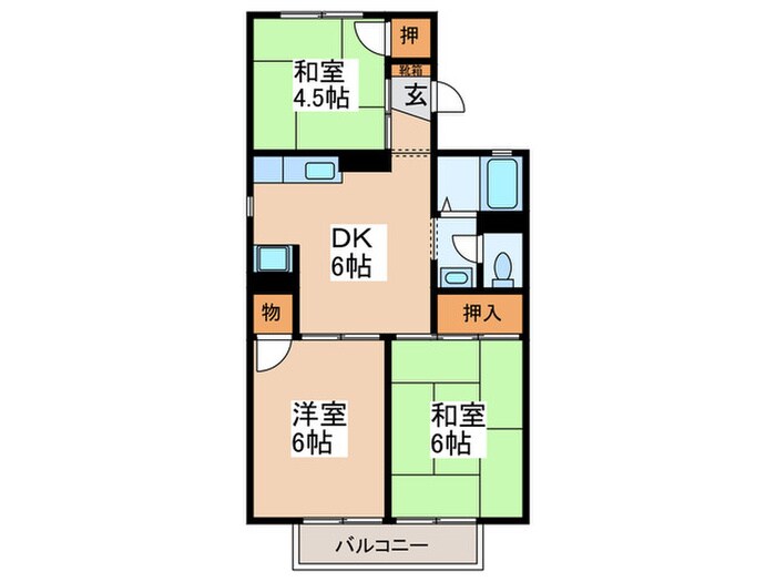テル－ジュⅠの物件間取画像