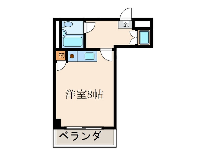 フロントリバー東難波の物件間取画像