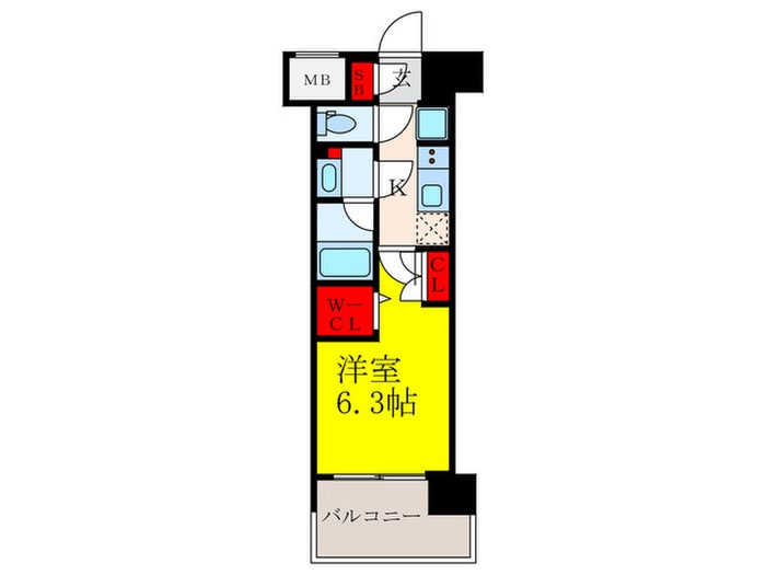 ｺﾝﾌｫﾘｱ江坂江の木町Qの物件間取画像