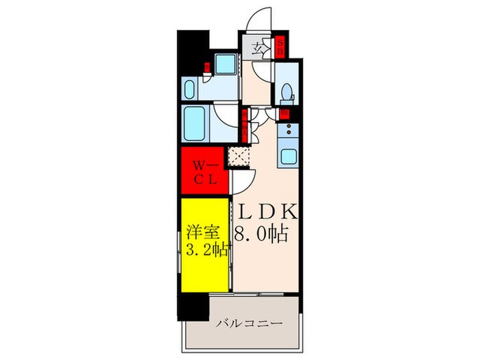 ｺﾝﾌｫﾘｱ江坂江の木町Qの物件間取画像