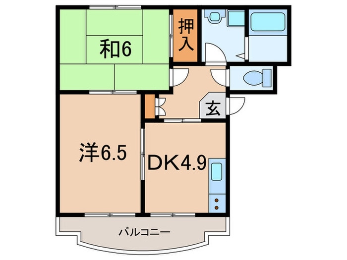 サンメゾン立花の物件間取画像