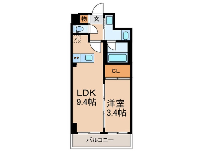 アヴェニール中崎の物件間取画像