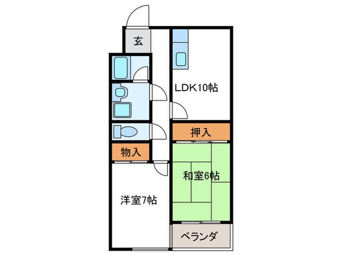 レジデンス岡崎の物件間取画像