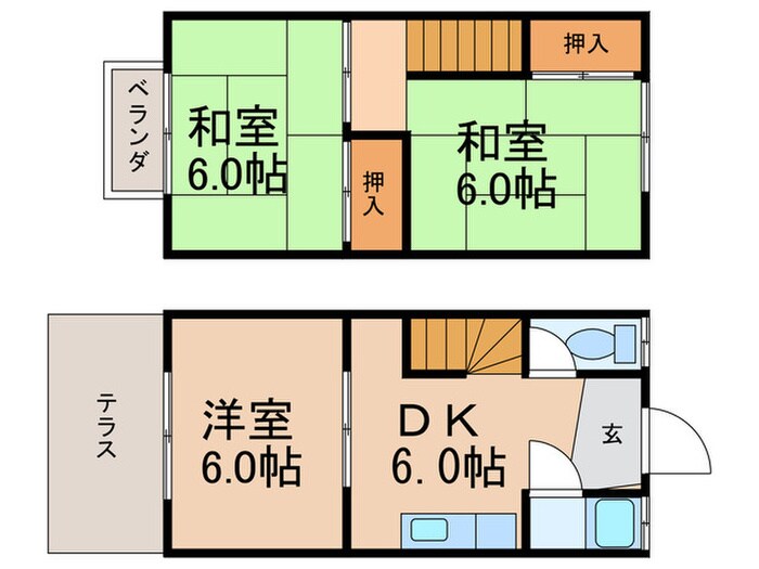 コ－ポ大村Ⅱの物件間取画像