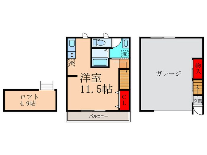 D＿BASEの物件間取画像