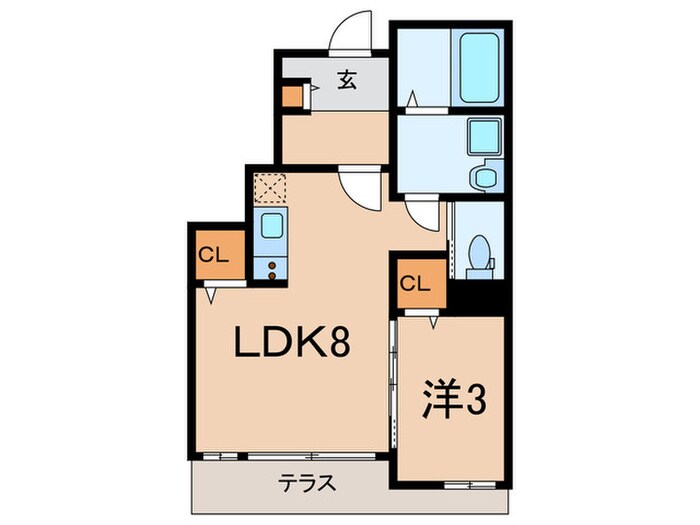 セレーノ津門綾羽の物件間取画像