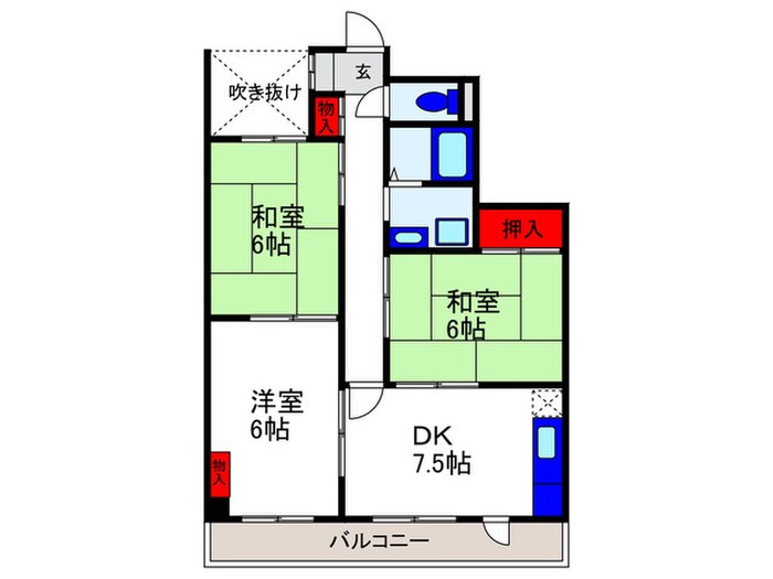 メゾン宮山の物件間取画像