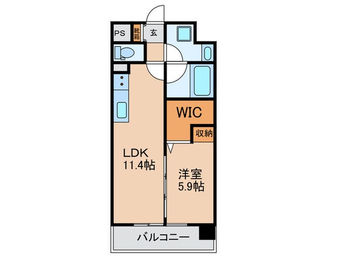 ラフィネール大阪十三の物件間取画像