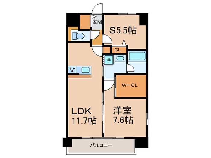 ラフィネール大阪十三の物件間取画像