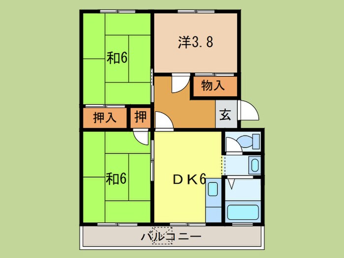 第１イワサキビルの物件間取画像