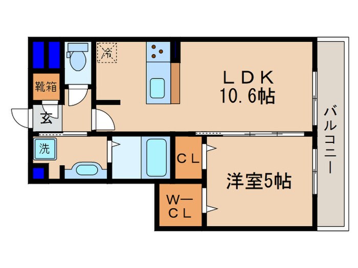 セジュールニューパークヒルの物件間取画像