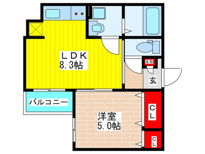 ALEGRIA藤田町EASTの物件間取画像