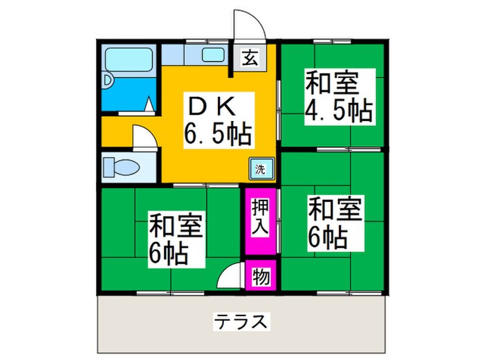 エステ－ト大豆塚Ⅰの物件間取画像