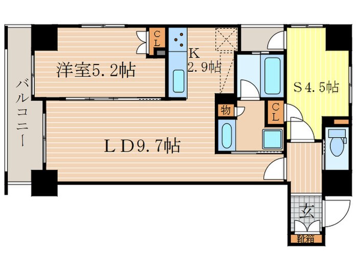 SOHO烏丸の物件間取画像