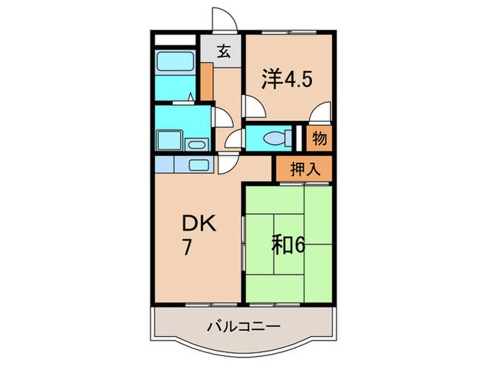 エスポワール野間Ⅲの物件間取画像