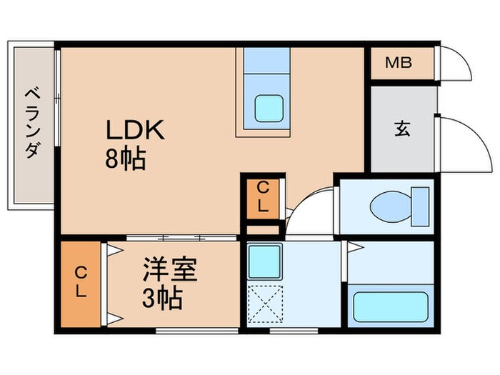 ドエル小花の物件間取画像