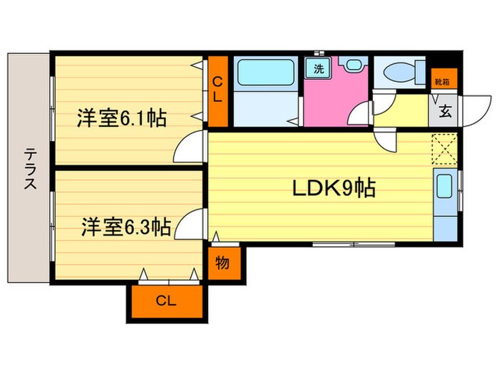 メゾン小西の物件間取画像