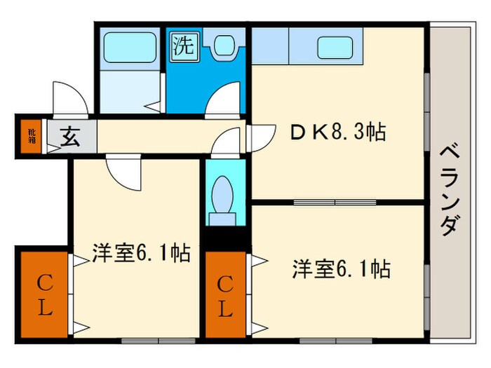 メゾン小西の物件間取画像