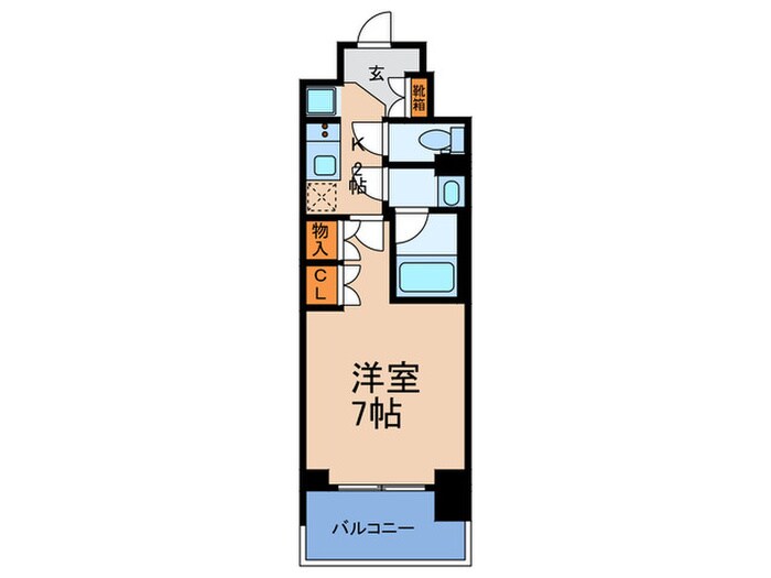 ルネフラッツ谷町四丁目の物件間取画像