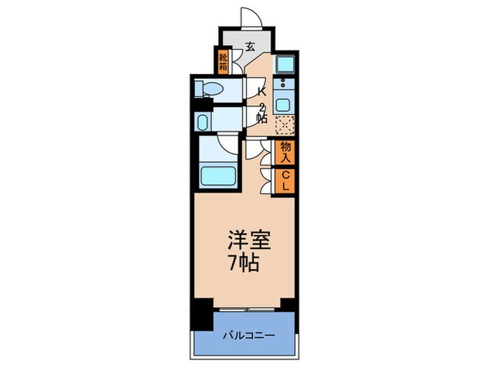 ルネフラッツ谷町四丁目の物件間取画像