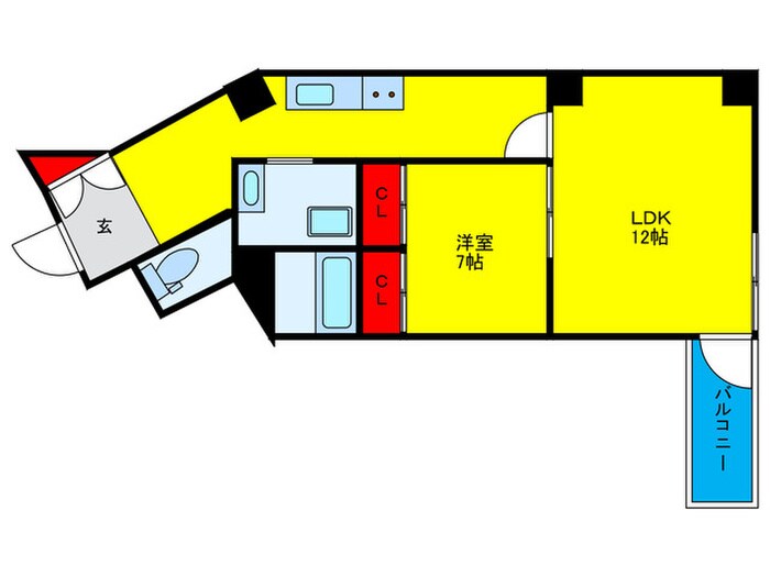 リブウッド大阪城の物件間取画像