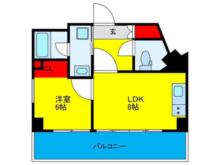 リブウッド大阪城の物件間取画像