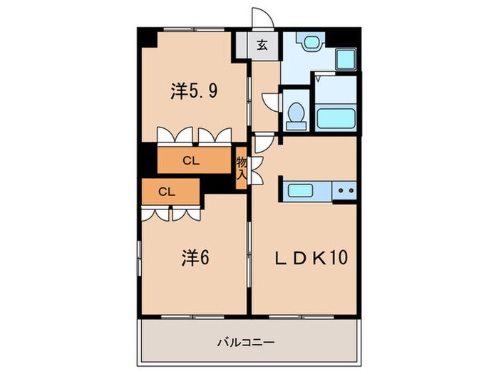 トゥルーハートヤスタの物件間取画像