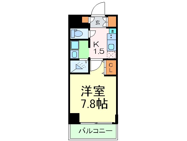 ｱｽｳﾞｪﾙ大阪城ＷＥＳＴⅡ(1304)の物件間取画像