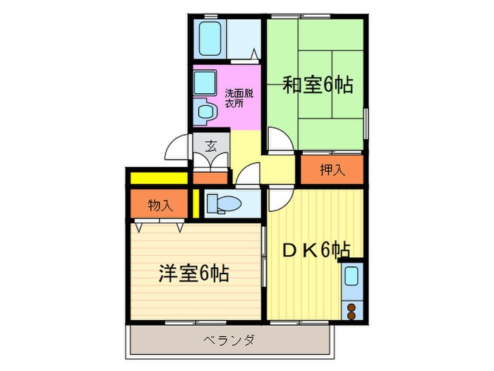 ディスポ－ト桂の物件間取画像