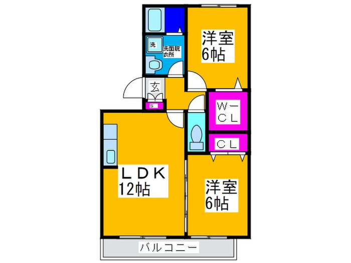 フラワーメゾンの物件間取画像