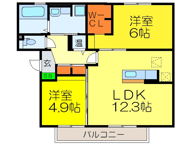 ブランシェメゾンの物件間取画像
