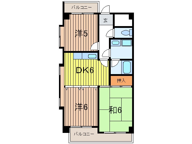 ロイヤル浜芦屋の物件間取画像