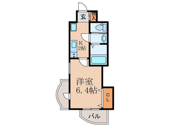 サムティ大阪CITYWEST(810)の物件間取画像