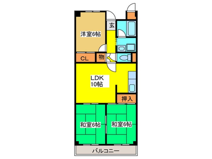 グランドハイツ杉田Ⅱの物件間取画像