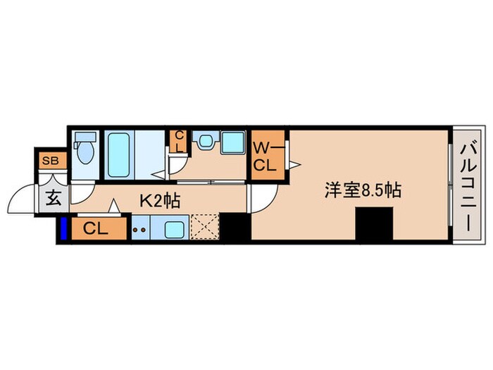 仮）グロスロシェ七条の物件間取画像