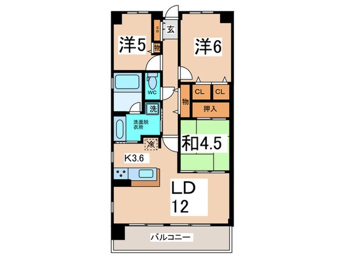 ﾌﾞﾗｲﾄｱｸｼｽ弁天町（1308）の物件間取画像
