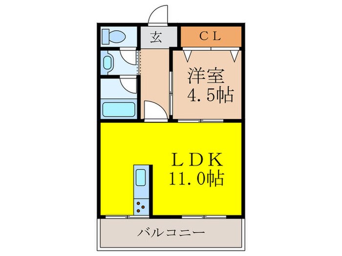 ウインドヒル三国の物件間取画像