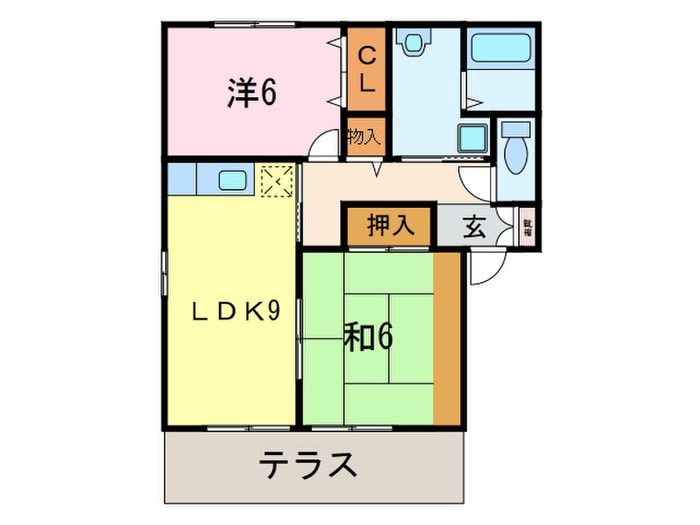 サニーフラットの物件間取画像