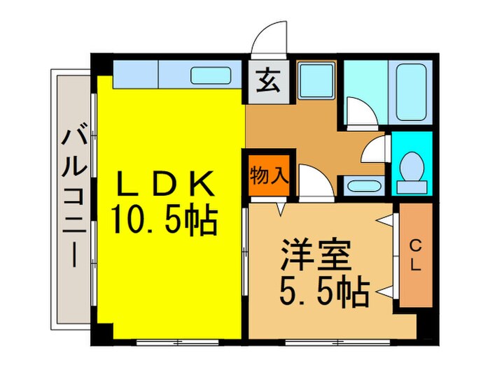 清恒ビルWESTの物件間取画像