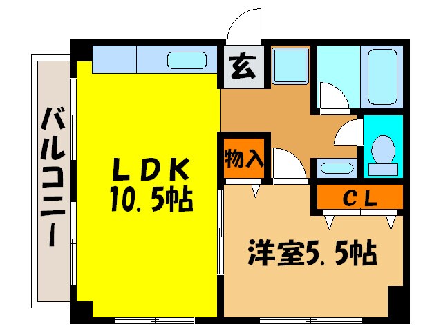 清恒ビルWESTの物件間取画像