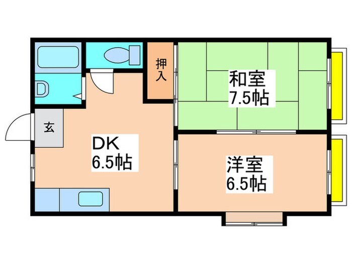 エスポワール野中の物件間取画像