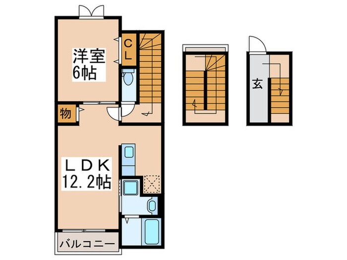 トリオ玉出の物件間取画像