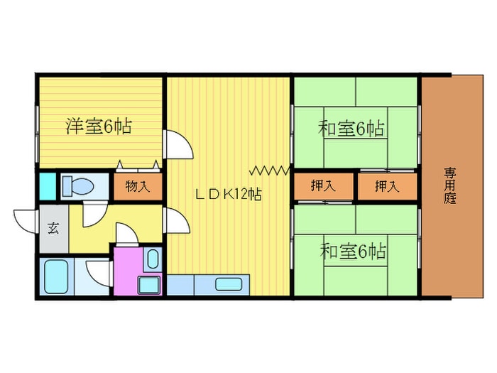 ミュ－花水木の物件間取画像