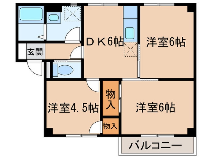 プラドール９１の物件間取画像