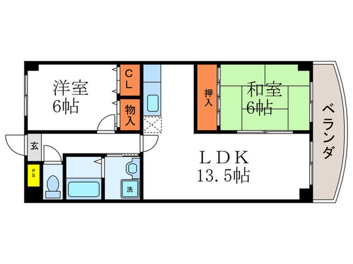 ベネッセ桂川の物件間取画像