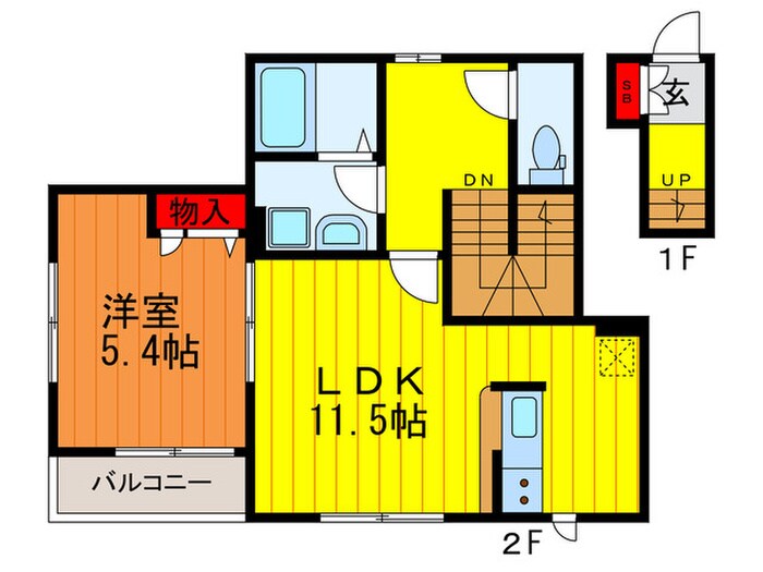 メゾンド・ボワ・ミリューの物件間取画像