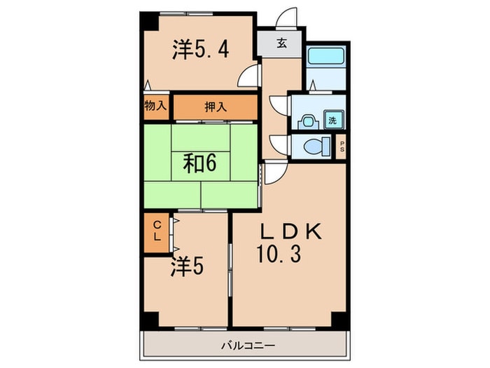 エスペランサ門真南の物件間取画像