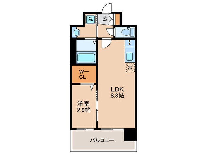 ソルテラス京都JUJO華(306)の物件間取画像