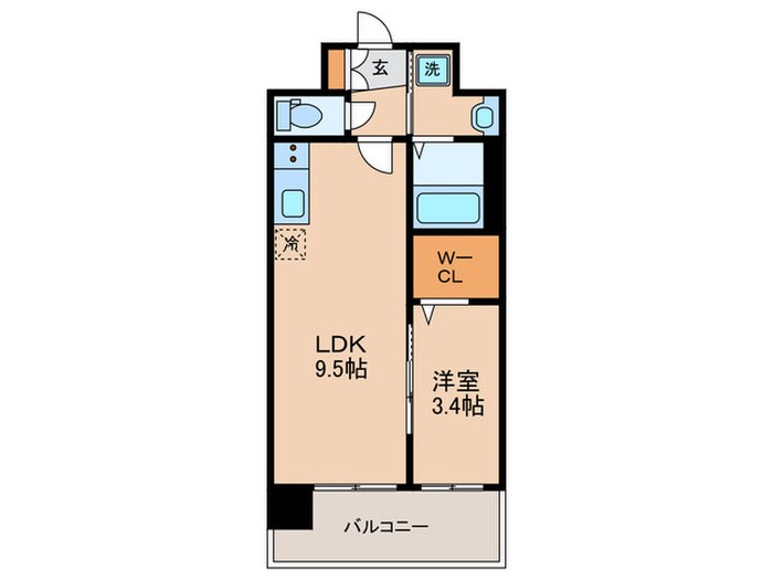 ソルテラス京都JUJO華(310)の物件間取画像