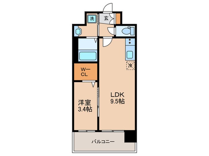 ソルテラス京都JUJO華(311)の物件間取画像